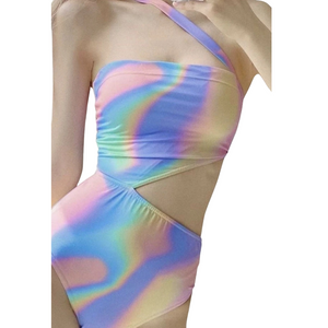 Women's “Gradient” one piece bathing suit