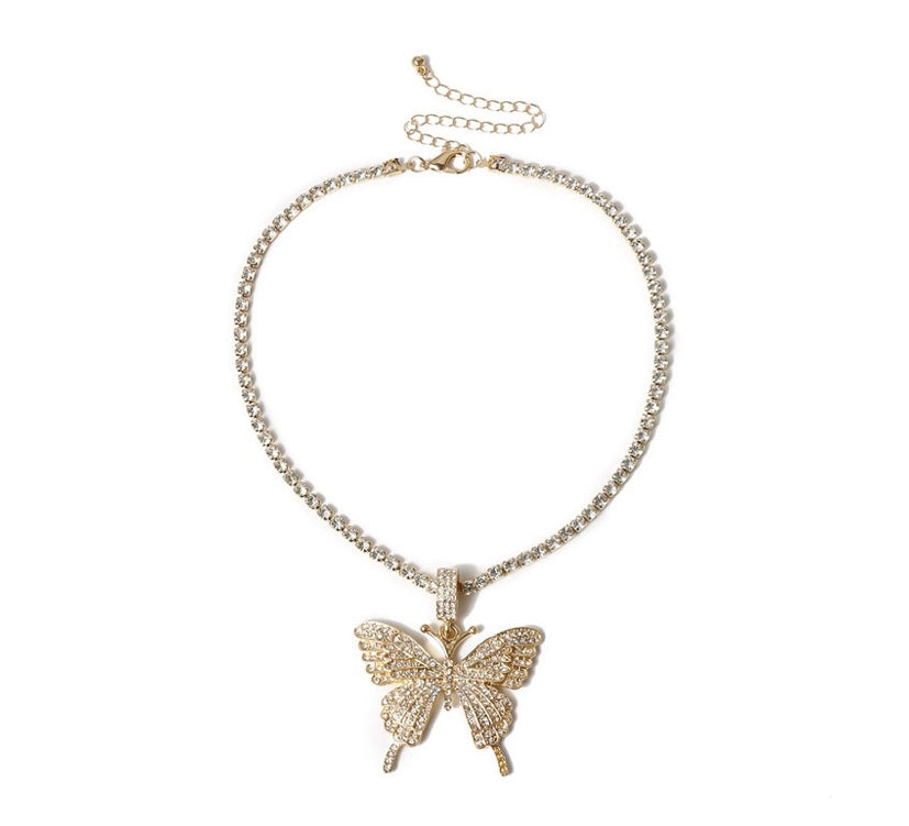 Women's "ButterFLY" pendant necklace