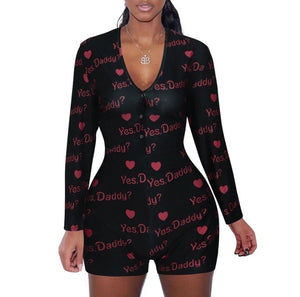 Women's Sexy "Yes Daddy?" Onesie